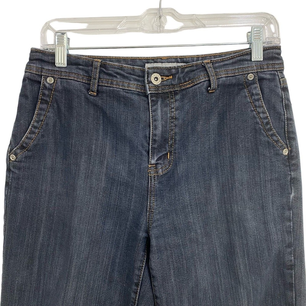 Chico's Women's Platinum Capri Jeans Size Small 4 Blue Denim Back Pockets - Picture 13 of 16